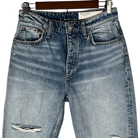 RAG & BONE NINA HIGH-RISE DISTRESSED ANKLE CIGARETTE JEANS NWT WOMEN'S SIZE 26 - Picture 4 of 16